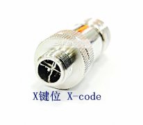 M12千兆以太網(wǎng)直接頭X鍵位連接器